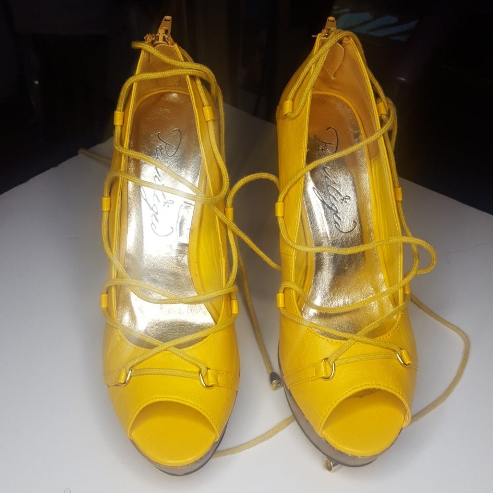 Yellow heels
